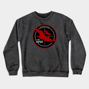 F-16 Viper Aggressor Patch Crewneck Sweatshirt